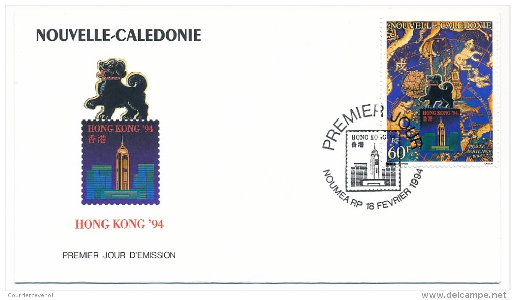 NOUVELLE CALEDONIE => 1 FDC => 1994 - HONG-KONG 1994 - FDC