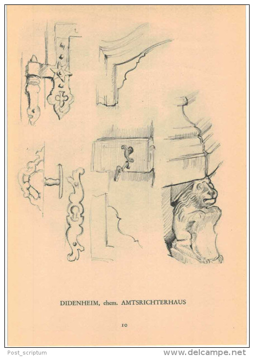 Livre - Der Sundgau Einzeldarstellung zur Kultur und Kunst des Sundgaus Heft I + 2 von Dr Albert Schröder