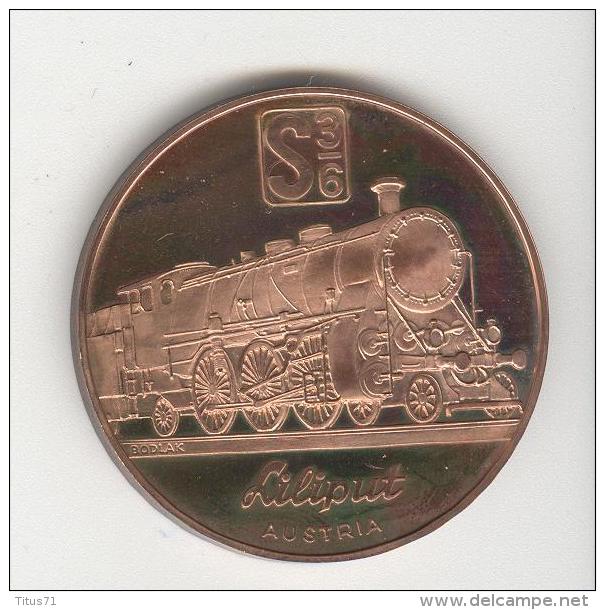 Superbe Médaille - Liliput - Autriche / Austria - Fabricant De Trains Miniatures Autrichien - Gewerbliche