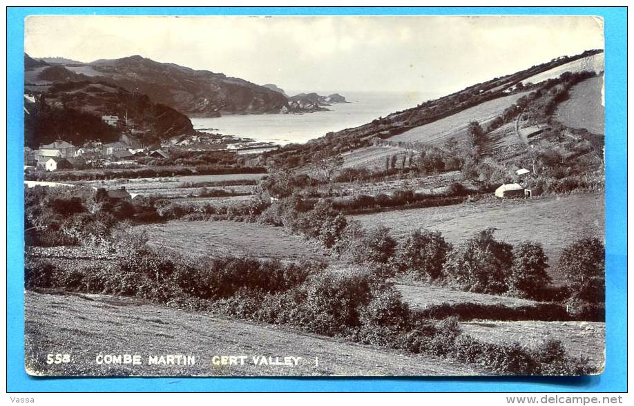 Postmark  ILFRACOMBE 1911 On  COMBE MARTIN ,CERT VALLEY .Devon - Ilfracombe