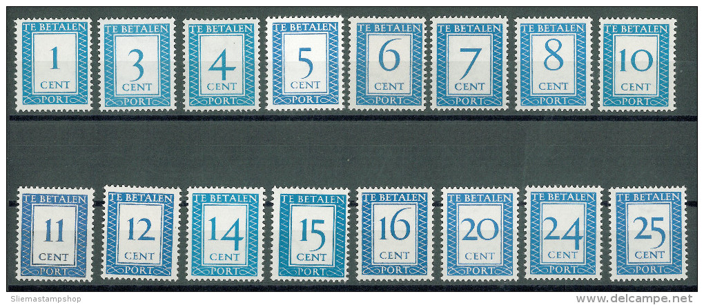 NETHERLANDS - 1947 POSTAGE DUES - Strafportzegels