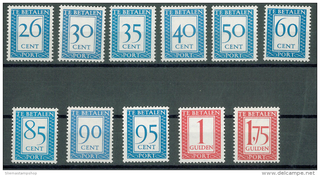 NETHERLANDS - 1947 POSTAGE DUES - Strafportzegels