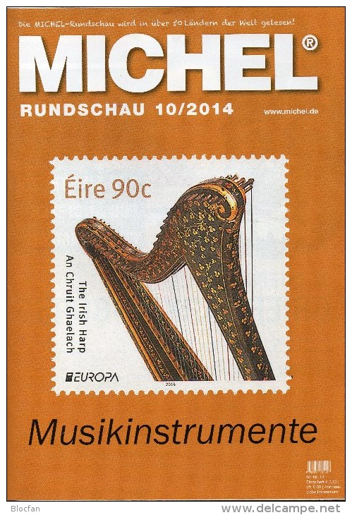 MICHEL Briefmarken Rundschau 10/2014 Neu 6€ New Stamps Of The World Catalogue And Magacine Of Germany - Other & Unclassified