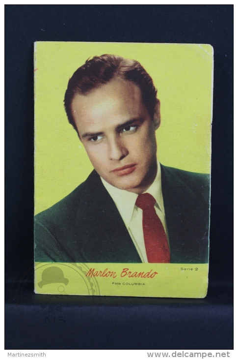 Vintage 1959 Small Calendar & Notebook - Cinema/ Actors Topic: Actor: Marlon Brando - Spanish Advertising - Small : 1961-70