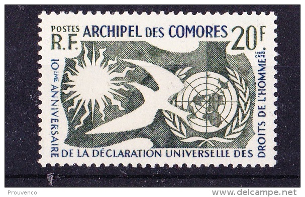 COMORES  1958  Déclaration Universelle Des Droits De L 'homme   YT 15  **      TB - Unused Stamps