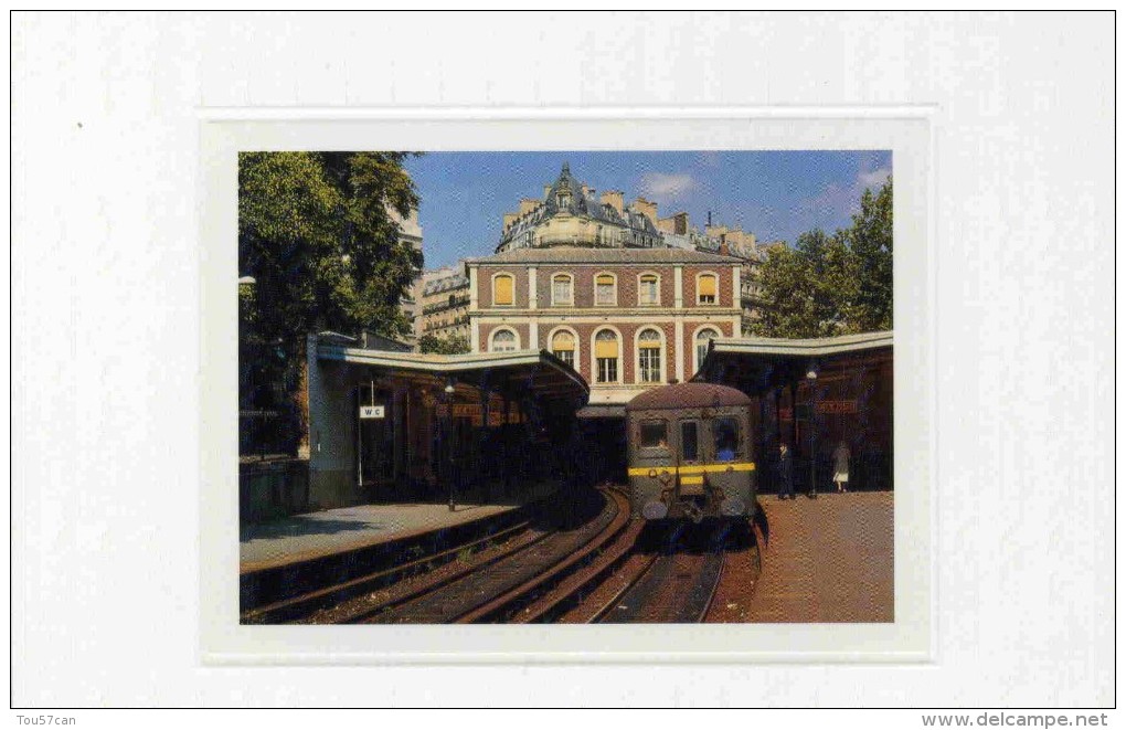 PASSY-LA MUETTE - PARIS    (75)  -  PEU COURANTE CPSM. - Trains