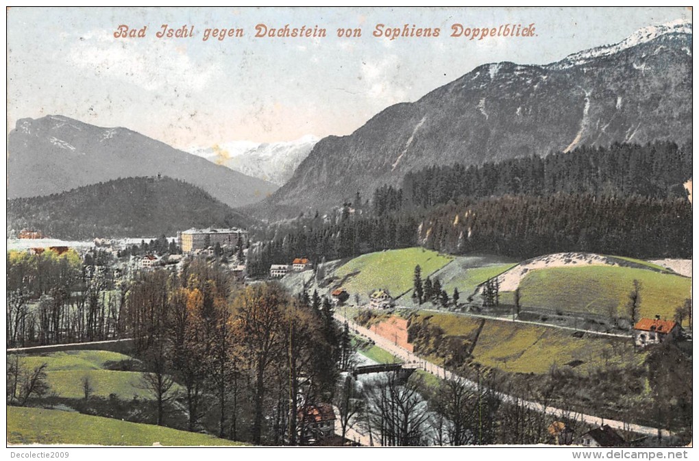 BF34168 Bad Ischl Gegen Dachstein Von Sophiens Germany  Front/back Scan - Bad Ischl