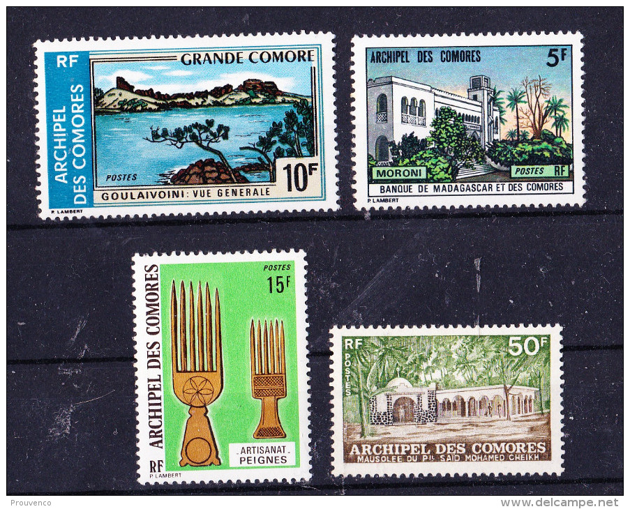 COMORES  1973 /74    **   YT 80 84 90 91  TB - Unused Stamps