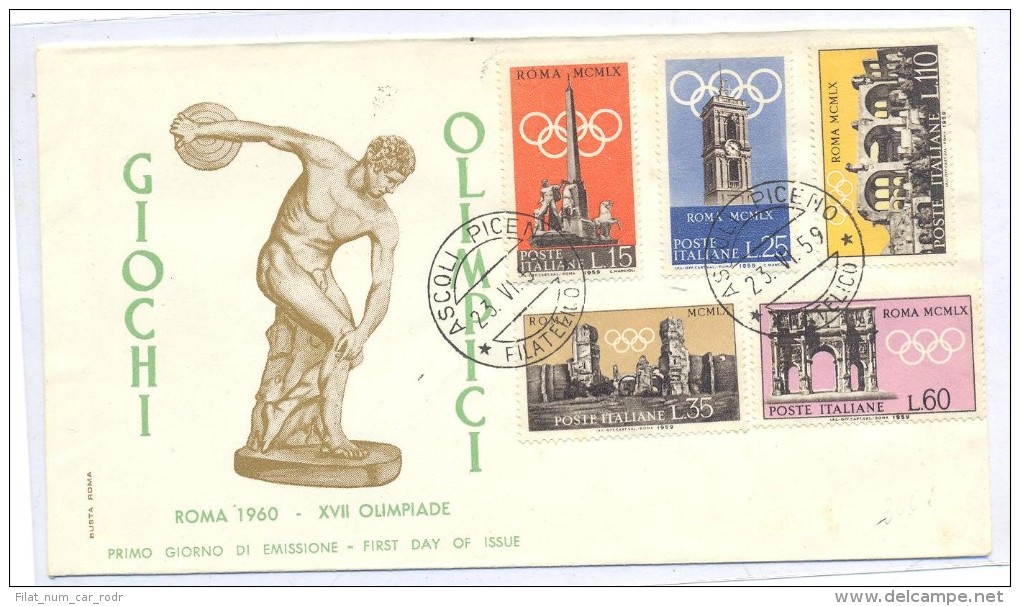 CARTA VII GIOCHI OLIMPICI INVERNALI - ASCOLI - 1946-60: Storia Postale