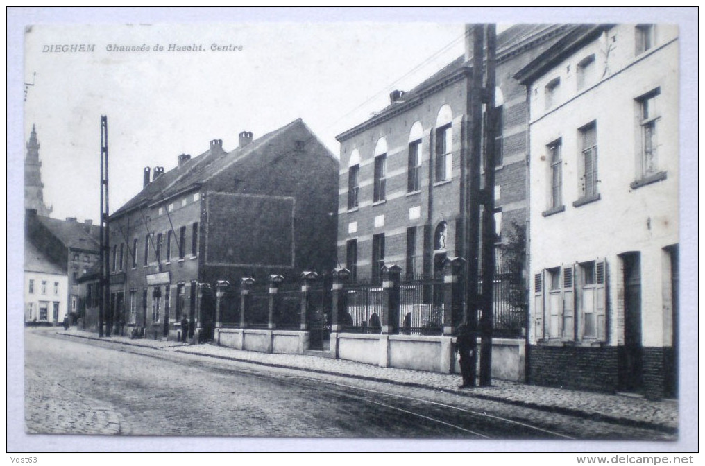 DIEGEM 1921 Chaussée De Haecht Centre Haachtsesteenweg Centrum Kerk - Uitg. Van Besien - Machelen Dieghem - Machelen