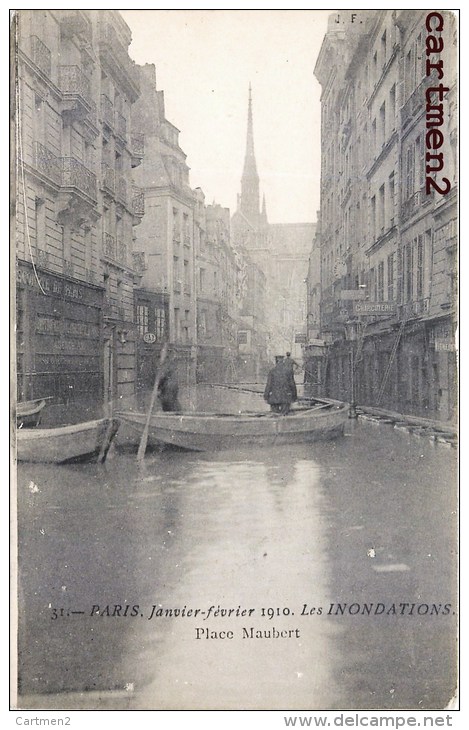 PARIS PLACE MAUBERT INONDATION 1910 CRUE DE LA SEINE 75012 - Arrondissement: 05