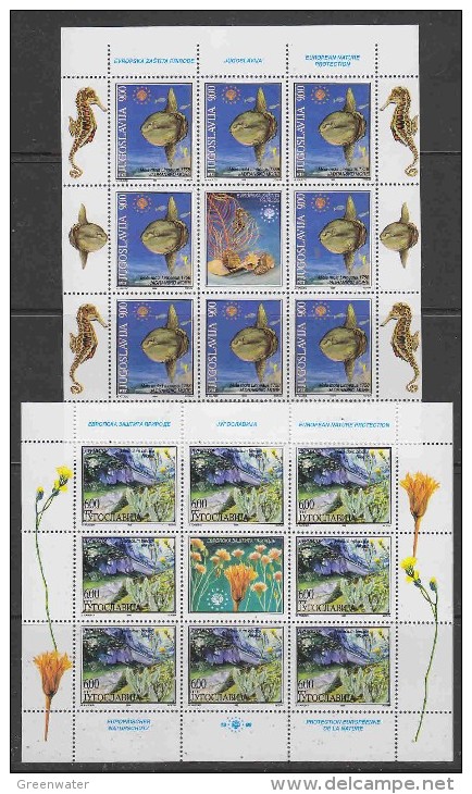 Yugoslavia 1998 European Nature 2v 2 Sheetlets ** Mnh (F2371) - Idées Européennes