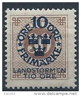 Suède 1916  N°84 Neuf* MLH Timbres Surchargés - Neufs