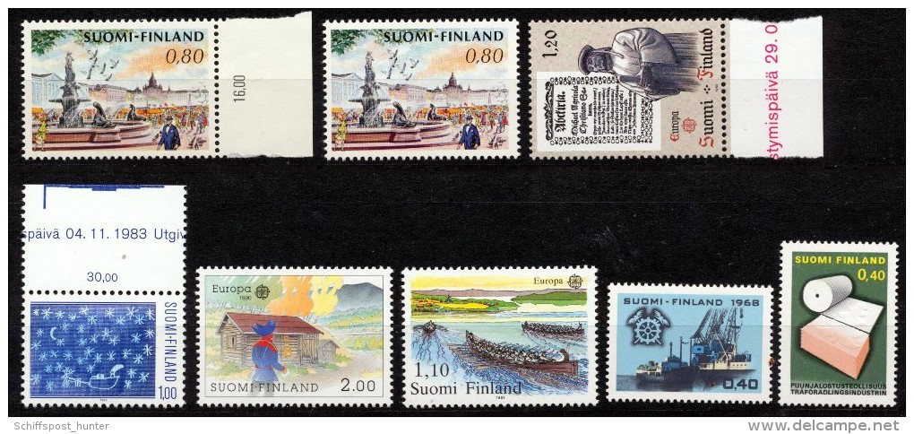 FINNLAND, 8 Marken Xx Postfrisch. 8 Stamps MNH Perfect,  Nice Price  !! 30.10-09 - Collections