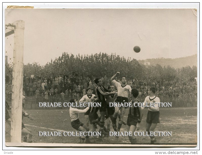 FOTOGRAFIA ORIGINALE PARTITA LA SPEZIA PADOVA CAMPIONATO DI CALCIO 1938 1939 STADIO FOTO ZANCOLLI - Sports