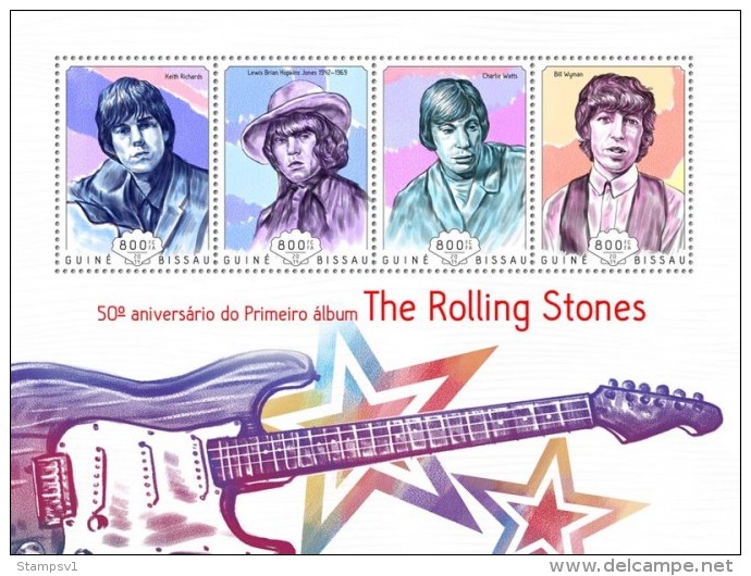Guinea Bissau. 2014 The Rolling Stones. (505a) - Sänger