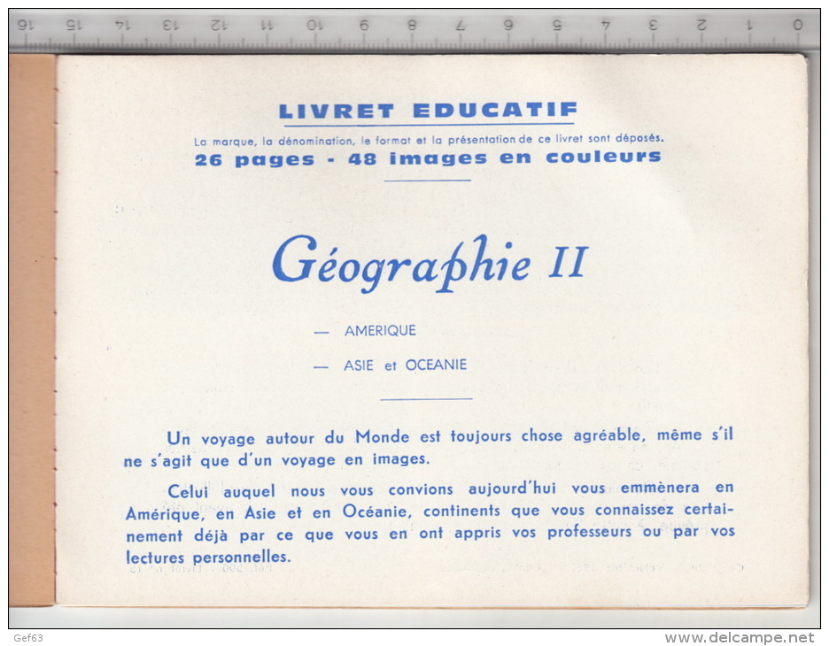 Livret éducatif Volumétrix - N° 13 Géographie - Amérique. Asie &amp; Océanie - Géographie