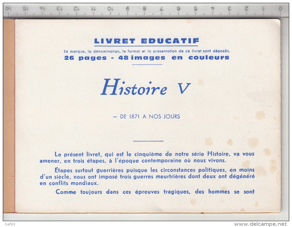 Livret éducatif Volumétrix - N° 28 Histoire De 1871 à 1945 - Histoire