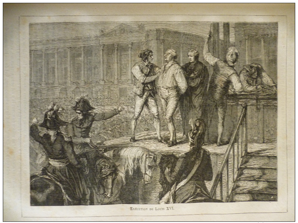 Exécution De Louis XVI , Gravure De 1880 - Estampes & Gravures