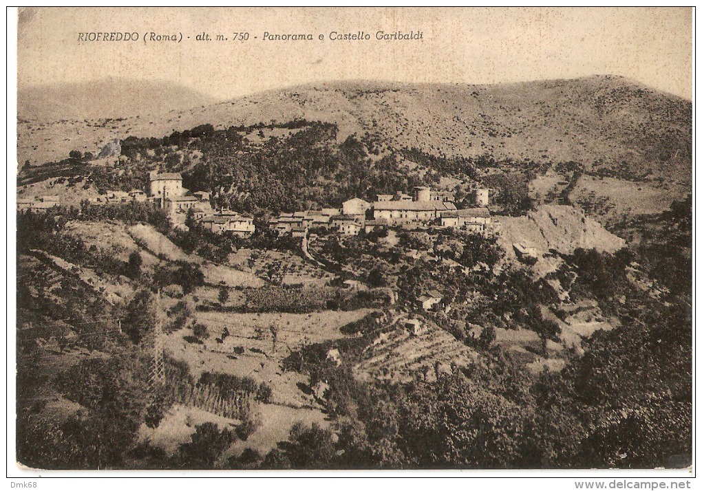 RIOFREDDO ( ROMA ) PANORAMA E CASTELLO GARIBALDI - EDIZIONE DE ANGELIS - 1959 - Altri & Non Classificati