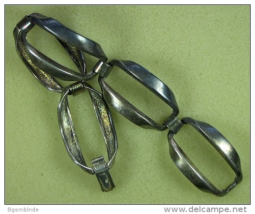 Massives Silbernes Gliederarmband Mit 5 Gliedern - Bracelets