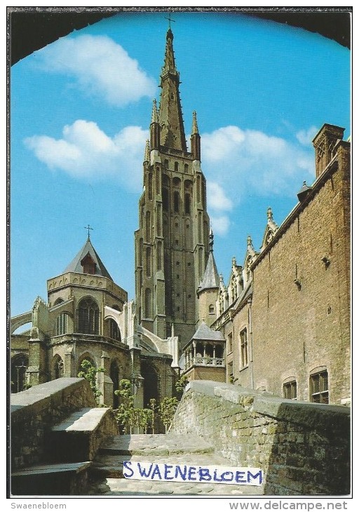 BE.- Brugge. O.L. Vrouwe Kerk En St. Bonifacius Brug. Eglise Notre-Dame Et Pont Saint Boniface. 2scans - Monuments