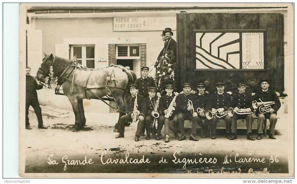 Lignieres: (10)  Grande Cavalcade - Carte Photo - Autres & Non Classés