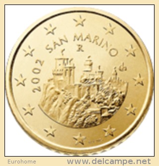 San Marino 2008    50 Cent  UNC Uit De Rol - UNC Du Rouleaux   Zeldzaam - Extreme Rare - San Marino