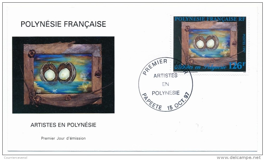 POLYNESIE FRANCAISE - 4 FDC - 1997 - Artistes En Polynésie - FDC