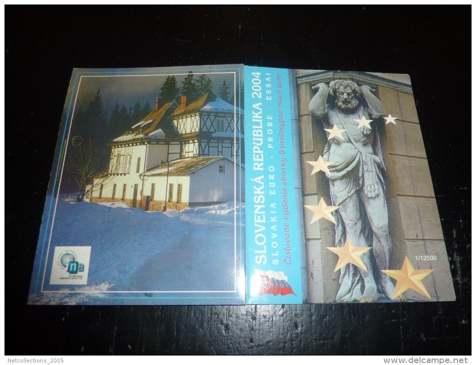 COFFRET BU EURO ESSAI 2004 - SERIE EURO ESSAI 2004 REPUBLIQUE DE SLOVAQUIE 8 PIECES - Slowakei