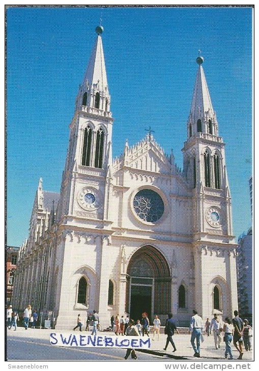 BR.- Curitiba. Catedral Basilica Menor De Curitiba. Brasil. 2 Scans - Sonstige