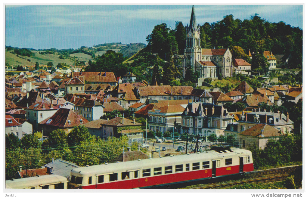 Train :  Splendide Image Des Editions La Vie Du Rail : Le 1955, Lyon-Bourg-Saint-Maurice à La Tour-du-Pin - Chemin De Fer