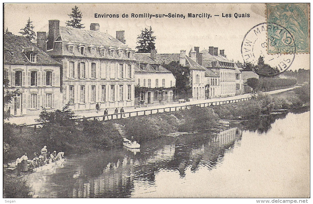 MARCILLY   LES QUAIS   LAVANDIERES - Marcilly