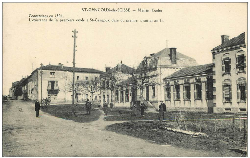 71 -  SAINT GENGOUX DE SCISSE  -  MAIRIE  - ECOLE - Otros & Sin Clasificación