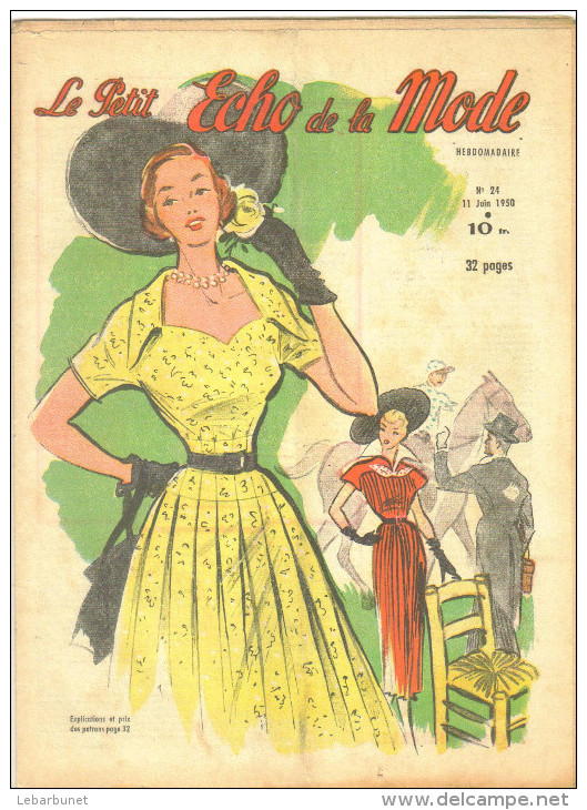 Revue Ancienne  1950"le Petit Echo De La Mode" N° 24 - Mode