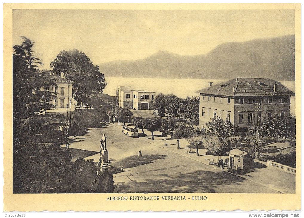 LUINO -ALBERGO RISTORANTE VERBANIA  Laggio Maggiore PROP. LURATI    CPSM - Luino