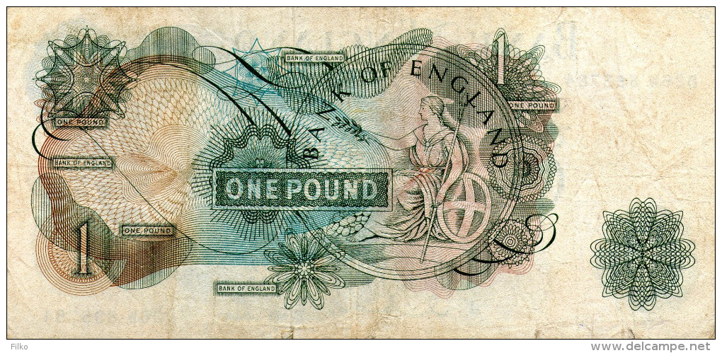 GB,one Pound,1962,P.374c,as Scan - 1 Pound