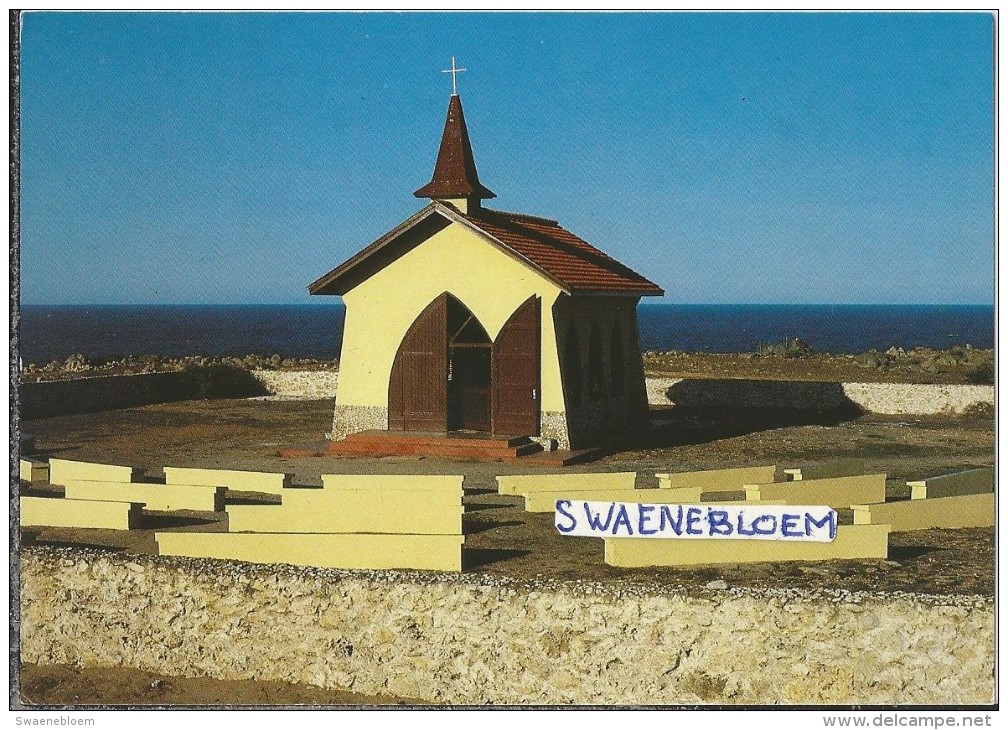 AW.- Alta Vista. The Chapel Of Alto Vista. Aruba. 2 Scans - Aruba