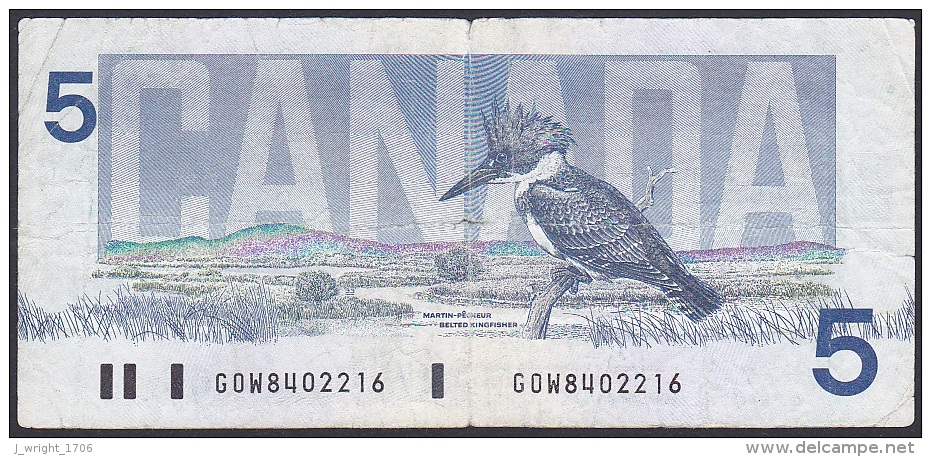 Canada, 5 Dollars, P.95c (Bonin/Thiessen) VG - Canada