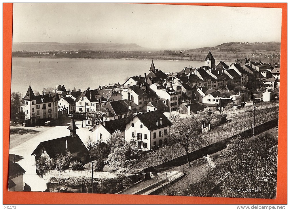 MAF-17 Vue Générale De Grandson, Lac Neuchâtel.  Cachet Régional, 1928. - Grandson