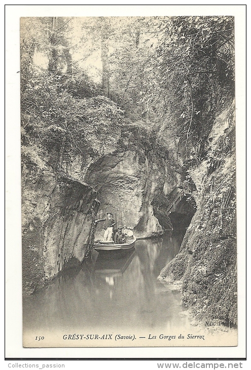 Cp, 73, Grésy-sur-Aix, Les Gorges Du Sierron - Gresy Sur Aix