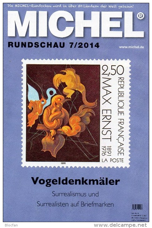 Briefmarken Rundschau MICHEL 7/2014 Neu 6€ New Stamps Of The World Catalogue And Magacine Of Germany ISBN4 194371 105009 - Chroniques & Annuaires
