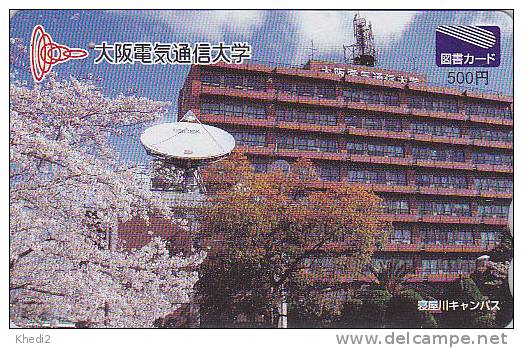 Carte Prépayée Japon - ESPACE - Parabole - SPACE Japan Prepaid Card - Satellitenschüssel Tosho Karte - 832 - Espace