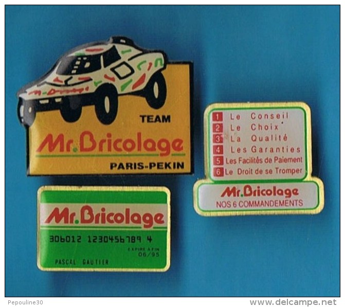 LOT 3 PIN´S //  . MR BRICOLAGE DIFFÉRENTS - Sets