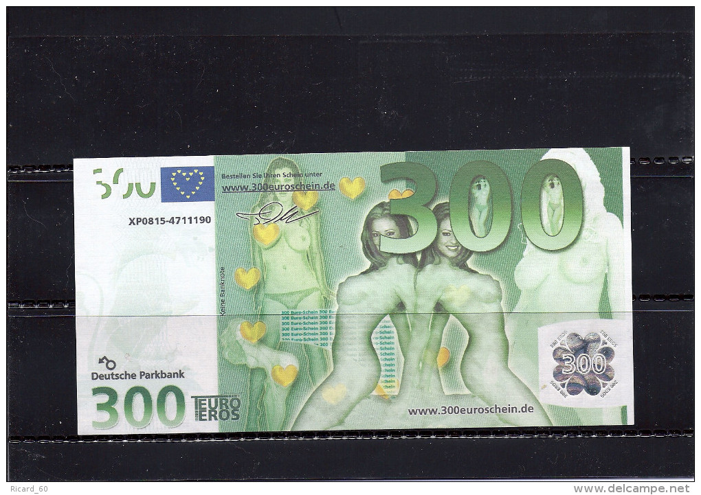 Billet Fictif Allemand 300 Euros, Femmes Nues - [17] Fakes & Specimens