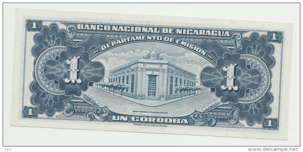 Nicaragua 1 Cordoba 1954 UNC NEUF Pick 99a  99 A - Nicaragua