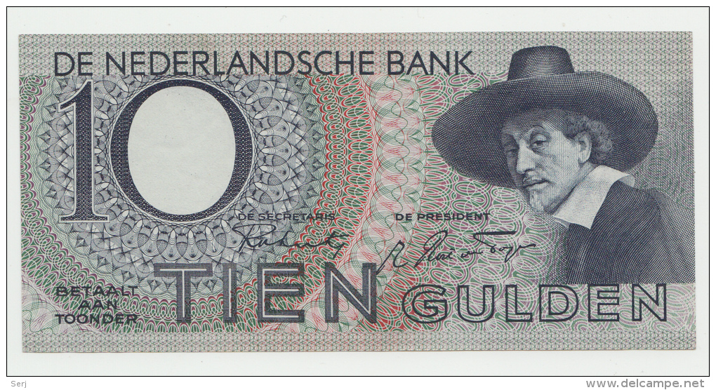 Netherlands 10 Gulden 1943 AUNC+  P 59 - 10 Florín Holandés (gulden)