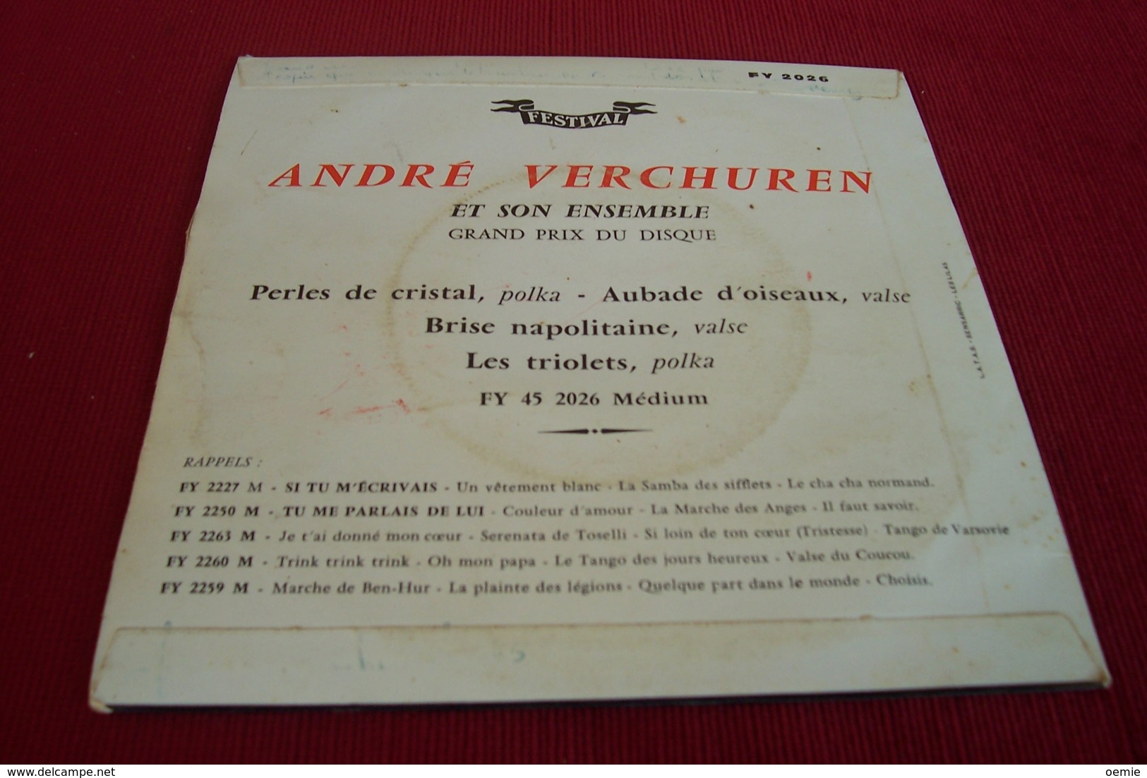 ANDRE  VERCHUREN  °  PERLES DE CRISTAL - Instrumental