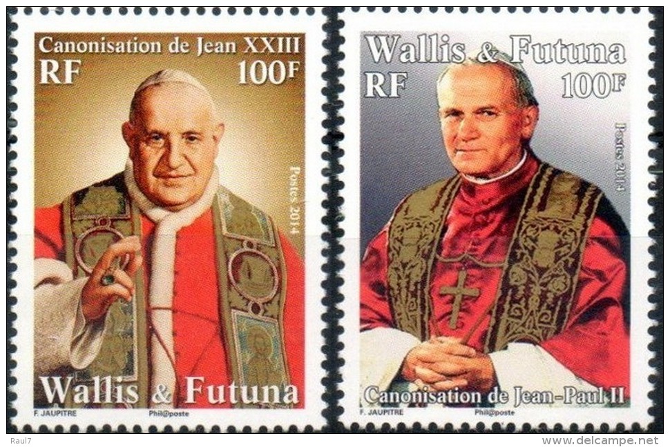 Wallis Et Futuna 2014 - Canonisation Des Papes J.Paul II Et De Jean XXIII - 2v Neufs // Mnh - Neufs