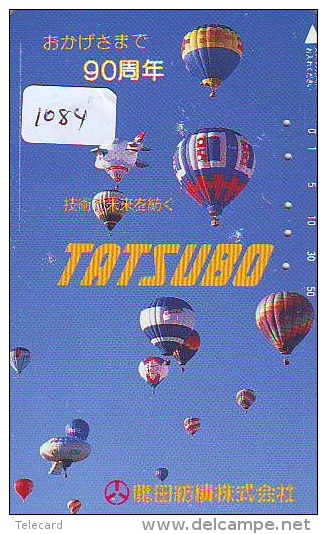 Telecarte  JAPON * BALLON * MONTGOLFIERE (1084)  Hot Air Balloon * Aerostato  PHONECARD JAPAN * - Sport